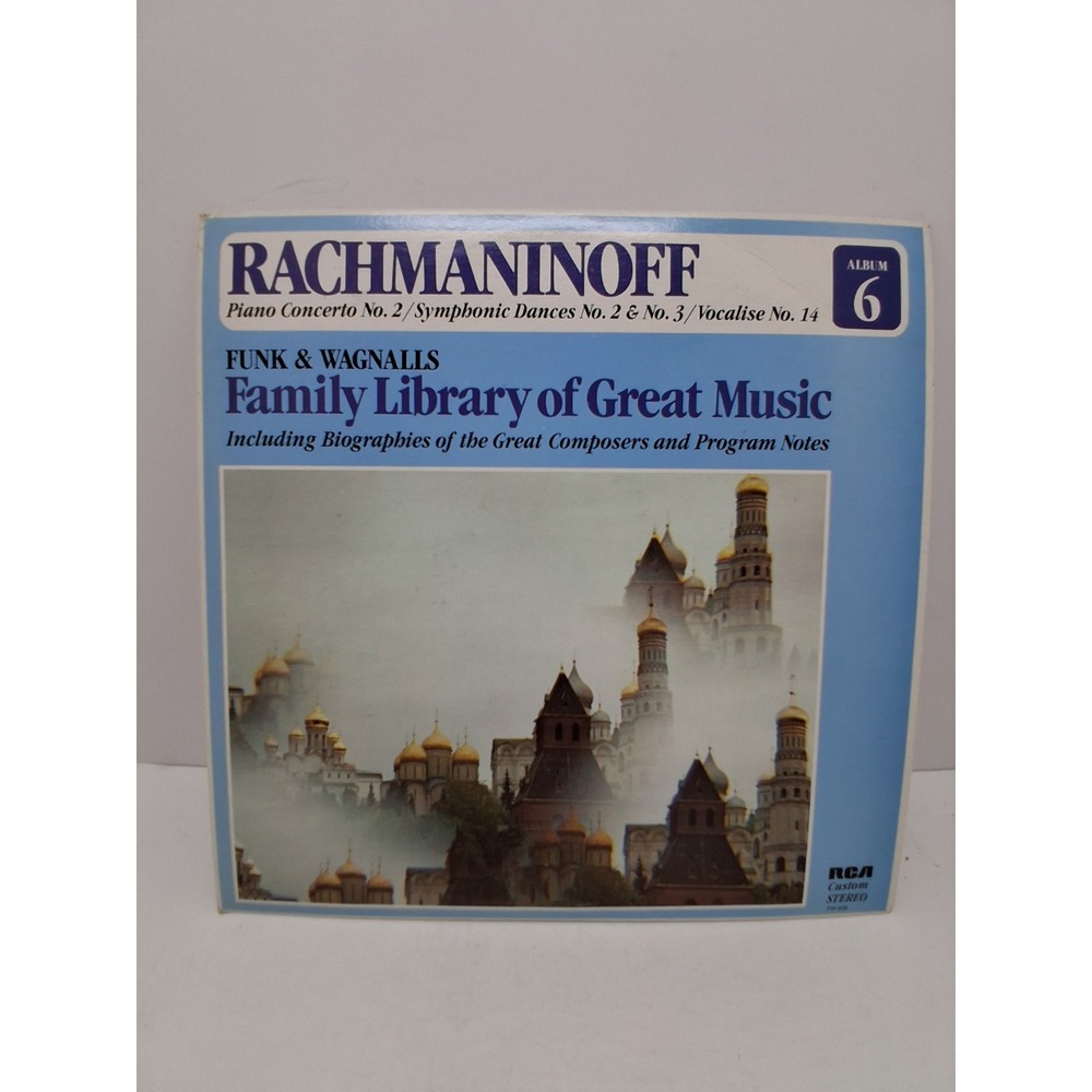 Rachmaninov Family Library Of Great  Music Vinyl Lp